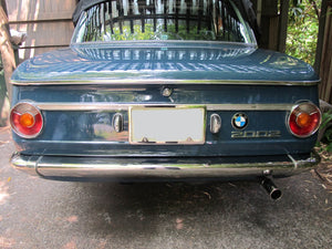 BMW 1600/2002 Short Stainless Steel Rear Bumper